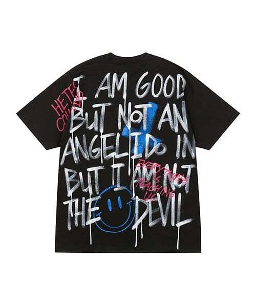 THE MADNESS(ザ マッドネス)の「HAND WORK LETTERING T-SHIRTS_BK(Tシャツ/カットソー・メンズ・その他・FREE)」の1枚目の写真
