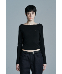 SANDY BOAT NECK LONG SLEEVE BLACK