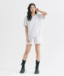 ボタンTシャツ _ グレー