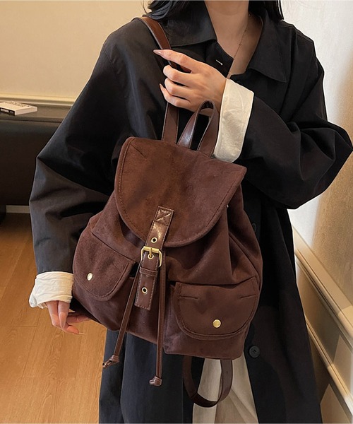 LA VORAGINE(ラ ヴォラジネ)の「レトロなリュックサック(バックパック/リュック・レディース・ブラック/キャメル/ブラウン系その他・FREE)」の18枚目の写真