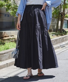 VOLUME MIDI SKIRT CRAPE（スカート）｜Mardi Mercredi（マルディ