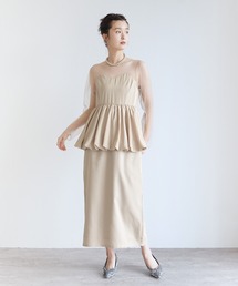 Yeoun（ヨウン）の「ペプラムバルーンドッキングドレス（ドレス）」