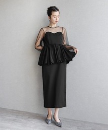 Yeoun（ヨウン）の「ペプラムバルーンドッキングドレス（ドレス）」