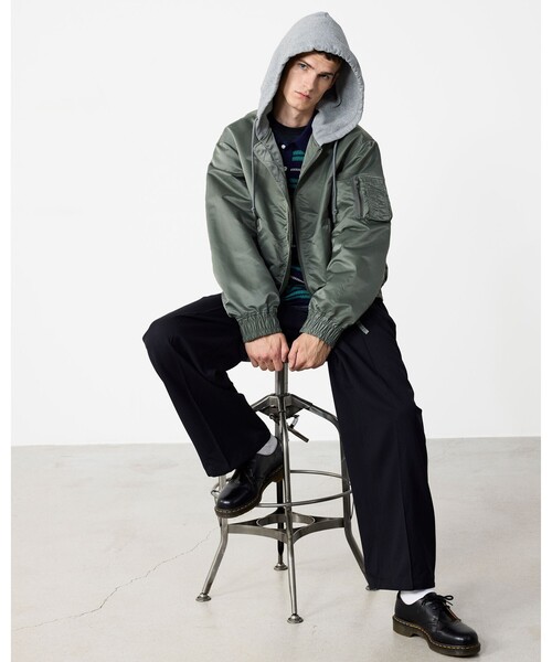 BEAMS（ビームス）の「12 Gauge Border Polo Shirt（ポロシャツ・メンズ・ライトブラウン/ネイビー・XL/M/S/L）」の3枚目の写真