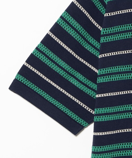 BEAMS（ビームス）の「12 Gauge Border Polo Shirt（ポロシャツ・メンズ・ライトブラウン/ネイビー・XL/M/S/L）」の9枚目の写真