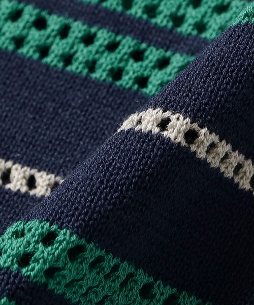 BEAMS（ビームス）の「12 Gauge Border Polo Shirt（ポロシャツ・メンズ・ライトブラウン/ネイビー・XL/M/S/L）」の12枚目の写真