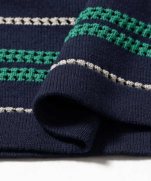 BEAMS（ビームス）の「12 Gauge Border Polo Shirt（ポロシャツ・メンズ・ライトブラウン/ネイビー・XL/M/S/L）」の13枚目の写真