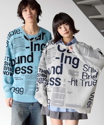 PBLIM | 《UNISEX》マガジンジャガードニット(ニット/セーター)