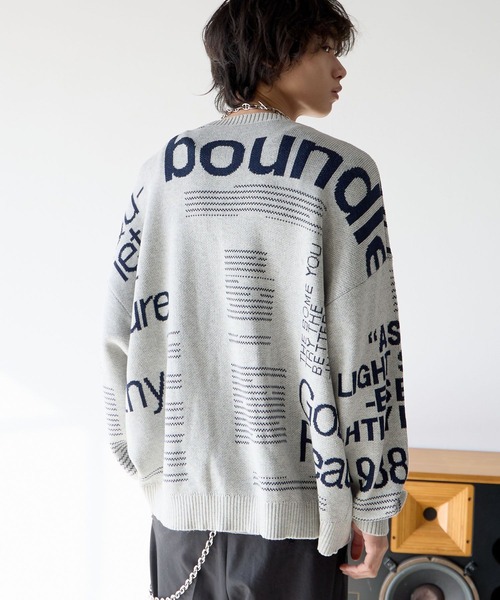 PBLIM(ページボーイリム)の「《UNISEX》マガジンジャガードニット(ニット/セーター・レディース・ブルー/グレー/ブラウン・FREE)」の11枚目の写真