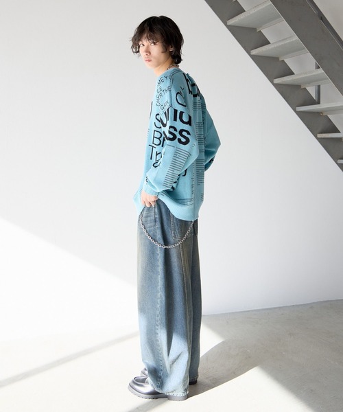 PBLIM(ページボーイリム)の「《UNISEX》マガジンジャガードニット(ニット/セーター・レディース・ブルー/グレー/ブラウン・FREE)」の22枚目の写真