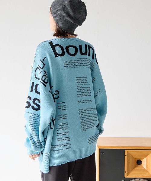 UNISEX》マガジンジャガードニット（ニット/セーター）｜PBLIM（ページ