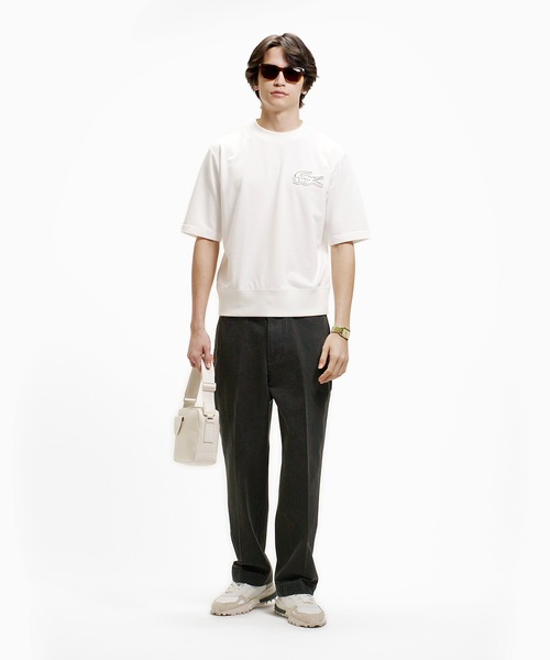 LACOSTE(ラコステ)の「センタープレスエフェクト ワイドテーパードデニムパンツ(デニムパンツ・メンズ・インディゴブルー/ブラック・46/42/38)」の14枚目の写真