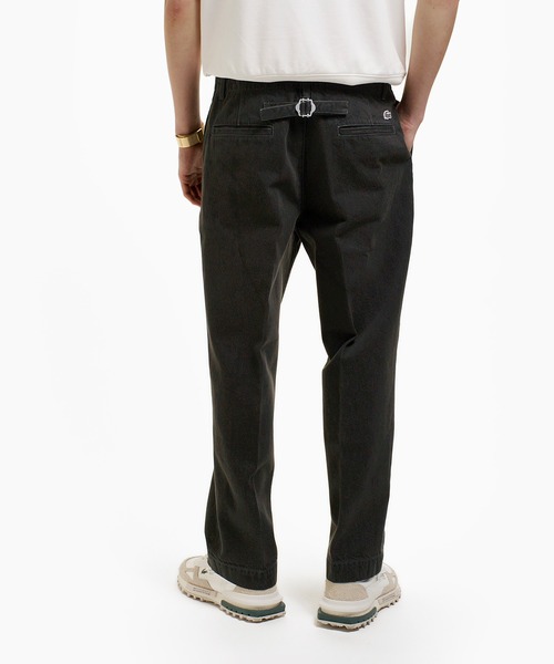 LACOSTE(ラコステ)の「センタープレスエフェクト ワイドテーパードデニムパンツ(デニムパンツ・メンズ・インディゴブルー/ブラック・46/42/38)」の16枚目の写真