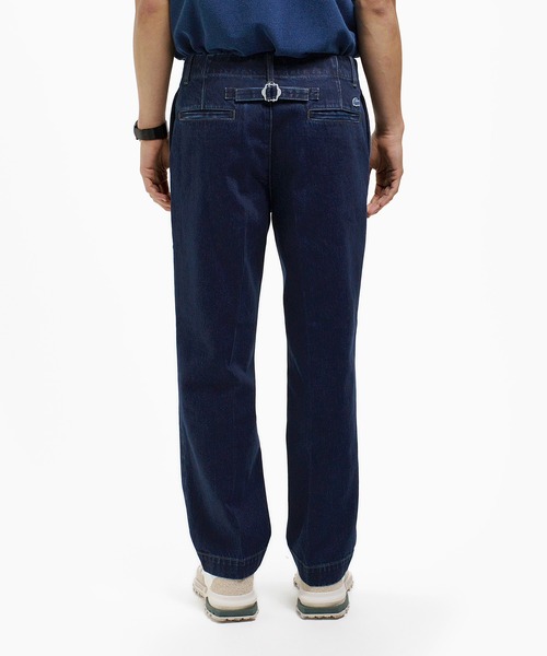 LACOSTE(ラコステ)の「センタープレスエフェクト ワイドテーパードデニムパンツ(デニムパンツ・メンズ・インディゴブルー/ブラック・46/42/38)」の22枚目の写真