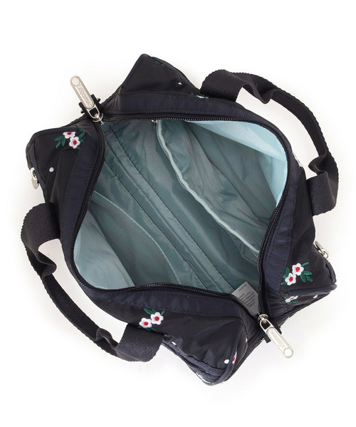 LeSportsac(レスポートサック)の「EVERYDAY SM SATCHEL フローラルラティスEMB(ショルダーバッグ・レディース・ブルー・FREE)」の9枚目の写真