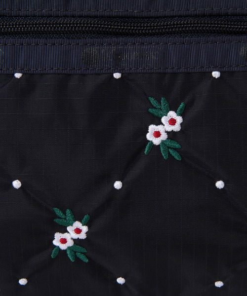 LeSportsac(レスポートサック)の「EVERYDAY SM SATCHEL フローラルラティスEMB(ショルダーバッグ・レディース・ブルー・FREE)」の10枚目の写真