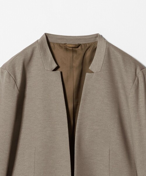 A DAY IN THE LIFE UNITED ARROWS（アデイインザライフユナイテッドアローズ）の「ポンチ デザインラペルジャケット ‐セットアップ対応・ウォッシャブル‐＜A DAY IN THE LIFE＞（ノーカラージャケット・レディース・モカ/ダークグレー/ネイビー・36/38/40）」の12枚目の写真