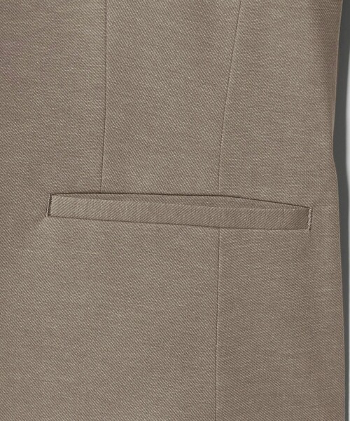 A DAY IN THE LIFE UNITED ARROWS（アデイインザライフユナイテッドアローズ）の「ポンチ デザインラペルジャケット ‐セットアップ対応・ウォッシャブル‐＜A DAY IN THE LIFE＞（ノーカラージャケット・レディース・モカ/ダークグレー/ネイビー・36/38/40）」の14枚目の写真