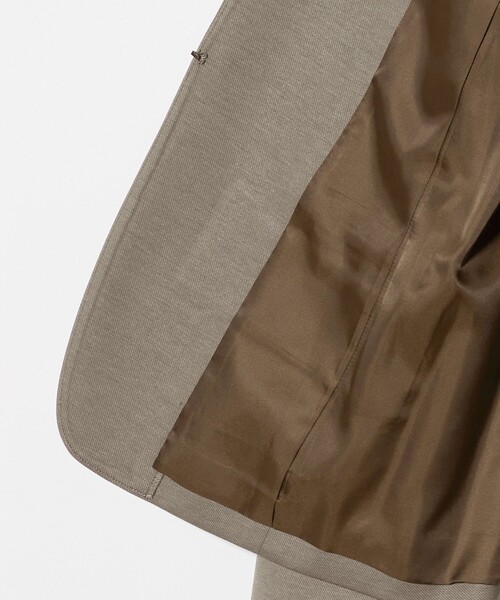 A DAY IN THE LIFE UNITED ARROWS（アデイインザライフユナイテッドアローズ）の「ポンチ デザインラペルジャケット ‐セットアップ対応・ウォッシャブル‐＜A DAY IN THE LIFE＞（ノーカラージャケット・レディース・モカ/ダークグレー/ネイビー・36/38/40）」の15枚目の写真