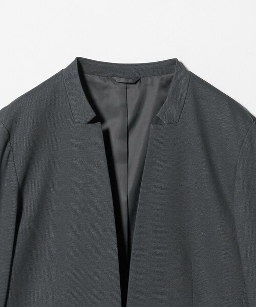 A DAY IN THE LIFE UNITED ARROWS（アデイインザライフユナイテッドアローズ）の「ポンチ デザインラペルジャケット ‐セットアップ対応・ウォッシャブル‐＜A DAY IN THE LIFE＞（ノーカラージャケット・レディース・モカ/ダークグレー/ネイビー・36/38/40）」の18枚目の写真