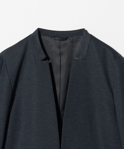 A DAY IN THE LIFE UNITED ARROWS（アデイインザライフユナイテッドアローズ）の「ポンチ デザインラペルジャケット ‐セットアップ対応・ウォッシャブル‐＜A DAY IN THE LIFE＞（ノーカラージャケット・レディース・モカ/ダークグレー/ネイビー・36/38/40）」の22枚目の写真