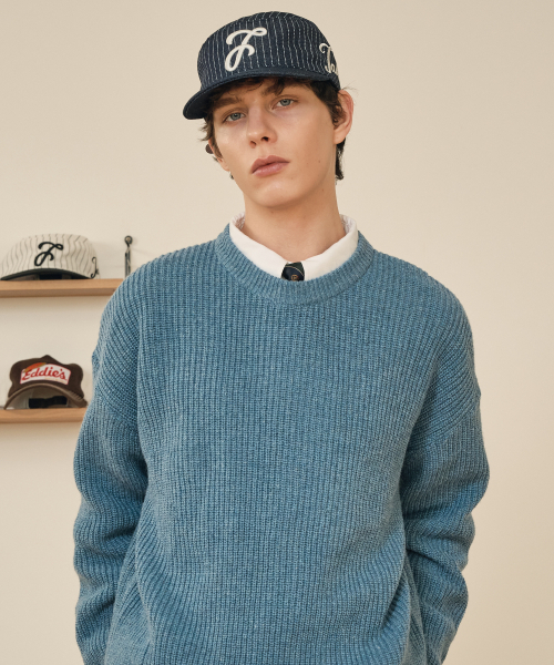 TAKEASY（テイクイージー）の「ピンストライプフィルボックスキャップ（インディゴブルー）（キャップ・メンズ・その他・FREE）」の2枚目の写真