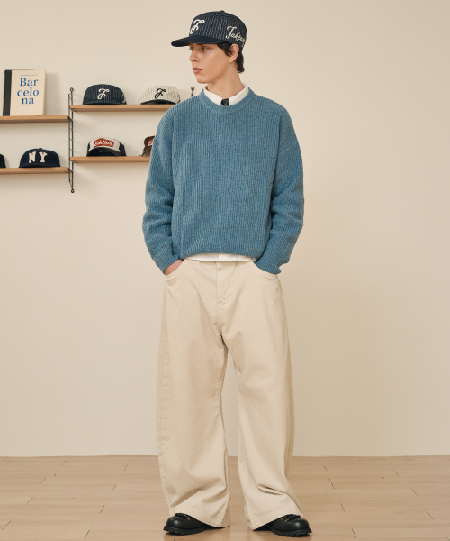 TAKEASY（テイクイージー）の「ピンストライプフィルボックスキャップ（インディゴブルー）（キャップ・メンズ・その他・FREE）」の3枚目の写真