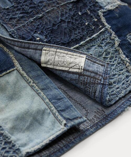 RRL（ダブル アール エル）の「インディゴ デニム パッチワーク ワークシャツ（シャツ/ブラウス・メンズ・ネイビー系1・XS/XL/S/M/L）」の4枚目の写真