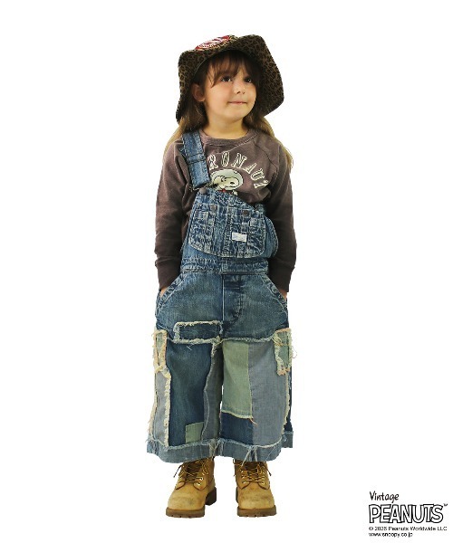 DENIM DUNGAREE（デニムダンガリー）の「Vintage Cotton Jersey SNOOPY ASTRONAUT Tee（Tシャツ/カットソー・キッズ・ブラック・115/105）」の5枚目の写真