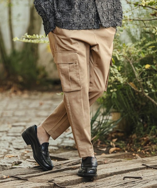 mp14439- Stretch Twill Ankle Tapered Cargo Pants カーゴパンツ(S61526cmb)