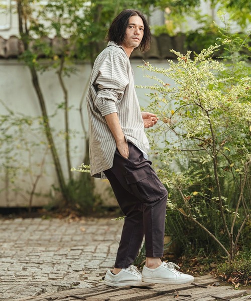 CAMBIO(カンビオ)の「mp14439- Stretch Twill Ankle Tapered Cargo Pants カーゴパンツ(S61526cmb)(カーゴパンツ・メンズ・ダークカーキ/チャコール/ベージュ/ブラック・M/S/L)」の13枚目の写真