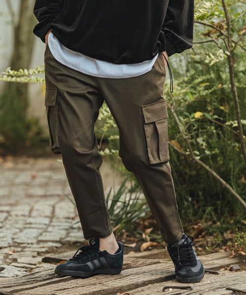 CAMBIO(カンビオ)の「mp14439- Stretch Twill Ankle Tapered Cargo Pants カーゴパンツ(S61526cmb)(カーゴパンツ・メンズ・ダークカーキ/チャコール/ベージュ/ブラック・M/S/L)」の14枚目の写真