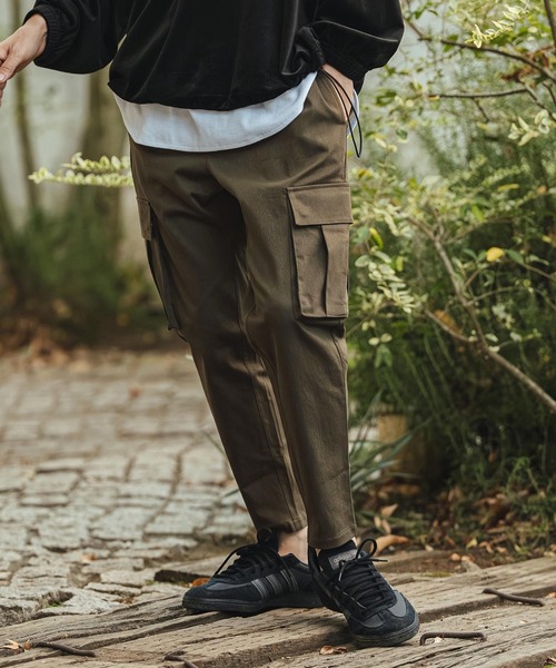 CAMBIO(カンビオ)の「mp14439- Stretch Twill Ankle Tapered Cargo Pants カーゴパンツ(S61526cmb)(カーゴパンツ・メンズ・ダークカーキ/チャコール/ベージュ/ブラック・M/S/L)」の15枚目の写真