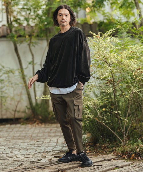 CAMBIO(カンビオ)の「mp14439- Stretch Twill Ankle Tapered Cargo Pants カーゴパンツ(S61526cmb)(カーゴパンツ・メンズ・ダークカーキ/チャコール/ベージュ/ブラック・M/S/L)」の16枚目の写真