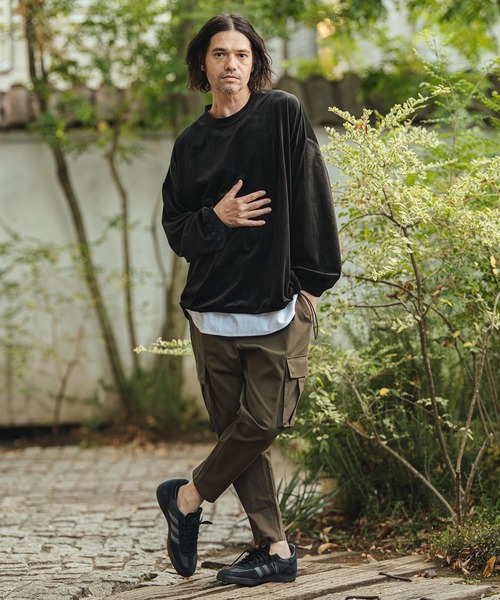 CAMBIO(カンビオ)の「mp14439- Stretch Twill Ankle Tapered Cargo Pants カーゴパンツ(S61526cmb)(カーゴパンツ・メンズ・ダークカーキ/チャコール/ベージュ/ブラック・M/S/L)」の17枚目の写真