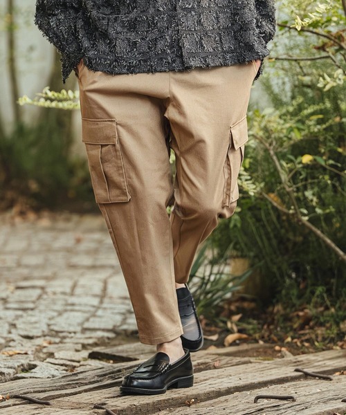 CAMBIO(カンビオ)の「mp14439- Stretch Twill Ankle Tapered Cargo Pants カーゴパンツ(S61526cmb)(カーゴパンツ・メンズ・ダークカーキ/チャコール/ベージュ/ブラック・M/S/L)」の19枚目の写真