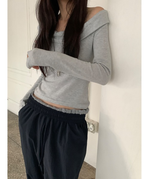 Didot.showroom（ディドット ショールーム）の「ワッシャーフリースライニングパンツ（スウェットパンツ・レディース・ブラック/ネイビー・FREE）」の21枚目の写真