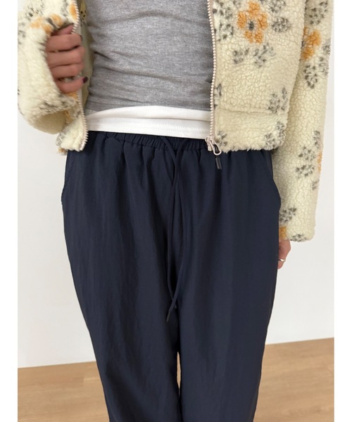 Didot.showroom（ディドット ショールーム）の「ワッシャーフリースライニングパンツ（スウェットパンツ・レディース・ブラック/ネイビー・FREE）」の10枚目の写真