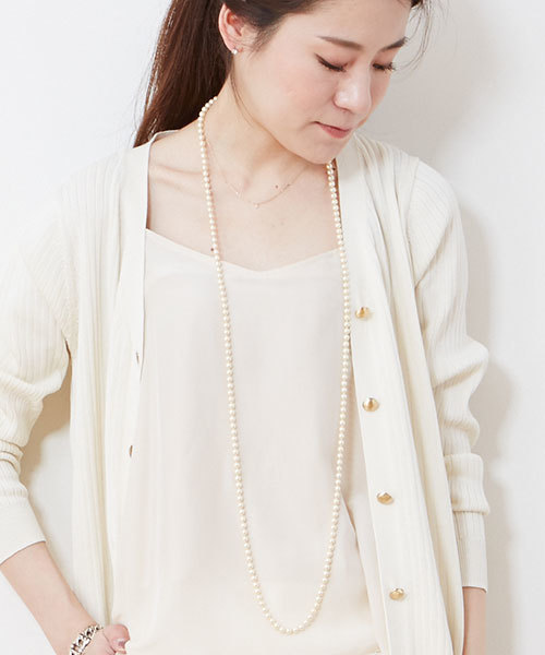 Pearl International(パールインターナショナル)の「PEARL INTERNATIONAL パールネックレス(ネックレス・レディース・ホワイト・FREE)」の4枚目の写真