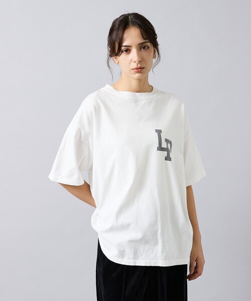 REMI RELIEF（レミレリーフ）の「【REMI RELIEF / レミ レリーフ】 HARD SP加工 20/- 天竺 BIGサイズ Tシャツ（LP） RN30389153 ／ ユニセックス（バックプリント）（Tシャツ/カットソー・メンズ・ブラック/オフホワイト・M/XL/L）」の10枚目の写真