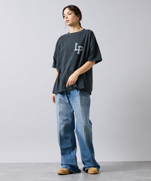 REMI RELIEF（レミレリーフ）の「【REMI RELIEF / レミ レリーフ】 HARD SP加工 20/- 天竺 BIGサイズ Tシャツ（LP） RN30389153 ／ ユニセックス（バックプリント）（Tシャツ/カットソー・メンズ・ブラック/オフホワイト・M/XL/L）」の7枚目の写真