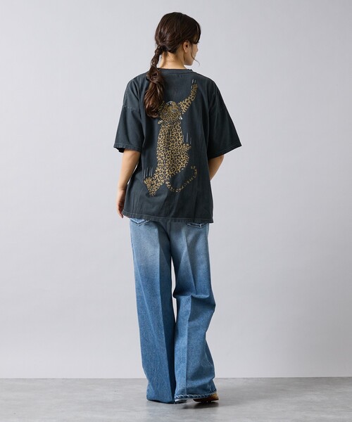 REMI RELIEF（レミレリーフ）の「【REMI RELIEF / レミ レリーフ】 HARD SP加工 20/- 天竺 BIGサイズ Tシャツ（LP） RN30389153 ／ ユニセックス（バックプリント）（Tシャツ/カットソー・メンズ・ブラック/オフホワイト・M/XL/L）」の8枚目の写真
