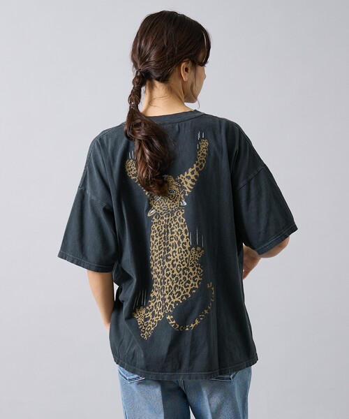 REMI RELIEF（レミレリーフ）の「【REMI RELIEF / レミ レリーフ】 HARD SP加工 20/- 天竺 BIGサイズ Tシャツ（LP） RN30389153 ／ ユニセックス（バックプリント）（Tシャツ/カットソー・メンズ・ブラック/オフホワイト・M/XL/L）」の9枚目の写真