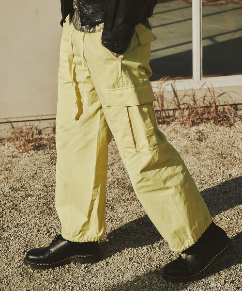 JOURNAL STANDARD(ジャーナルスタンダード)の「3D ミリタリー ジャングル ファティーグ 6ポケット フェード パンツ(カーゴパンツ・メンズ・イエロー/チャコールグレー・LARGE/MEDIUM)」の12枚目の写真