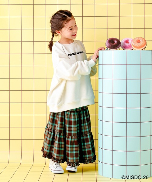 LEPSIM(レプシィム)の「【Mister Donut】【KIDS】ドーナツクルースウェット 627322(スウェット・キッズ・ブラック/アイボリー/ピンク・130)」の5枚目の写真