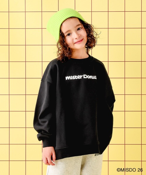 LEPSIM(レプシィム)の「【Mister Donut】【KIDS】ドーナツクルースウェット 627322(スウェット・キッズ・ブラック/アイボリー/ピンク・130)」の8枚目の写真