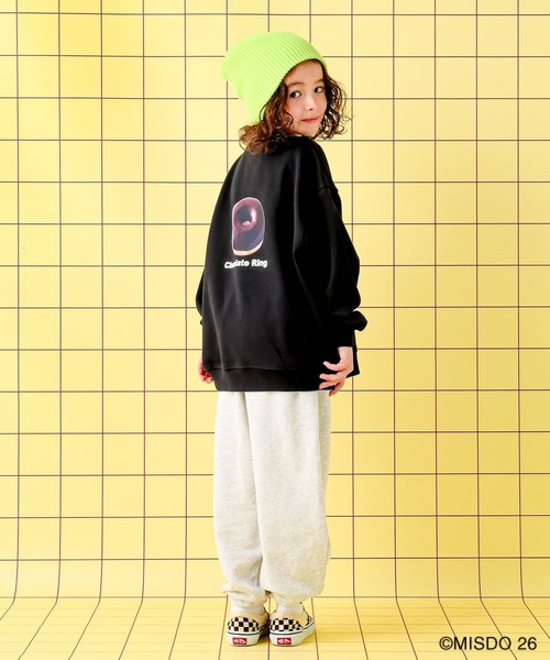 LEPSIM(レプシィム)の「【Mister Donut】【KIDS】ドーナツクルースウェット 627322(スウェット・キッズ・ブラック/アイボリー/ピンク・130)」の11枚目の写真