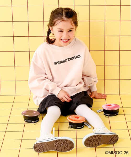 LEPSIM(レプシィム)の「【Mister Donut】【KIDS】ドーナツクルースウェット 627322(スウェット・キッズ・ブラック/アイボリー/ピンク・130)」の18枚目の写真