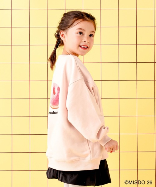 LEPSIM(レプシィム)の「【Mister Donut】【KIDS】ドーナツクルースウェット 627322(スウェット・キッズ・ブラック/アイボリー/ピンク・130)」の21枚目の写真