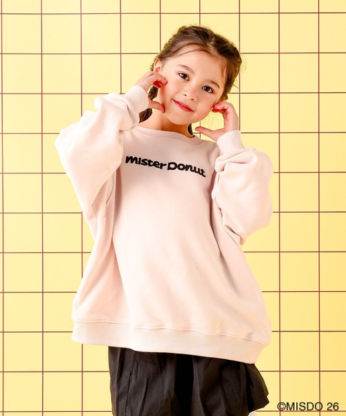 LEPSIM(レプシィム)の「【Mister Donut】【KIDS】ドーナツクルースウェット 627322(スウェット・キッズ・ブラック/アイボリー/ピンク・130)」の22枚目の写真